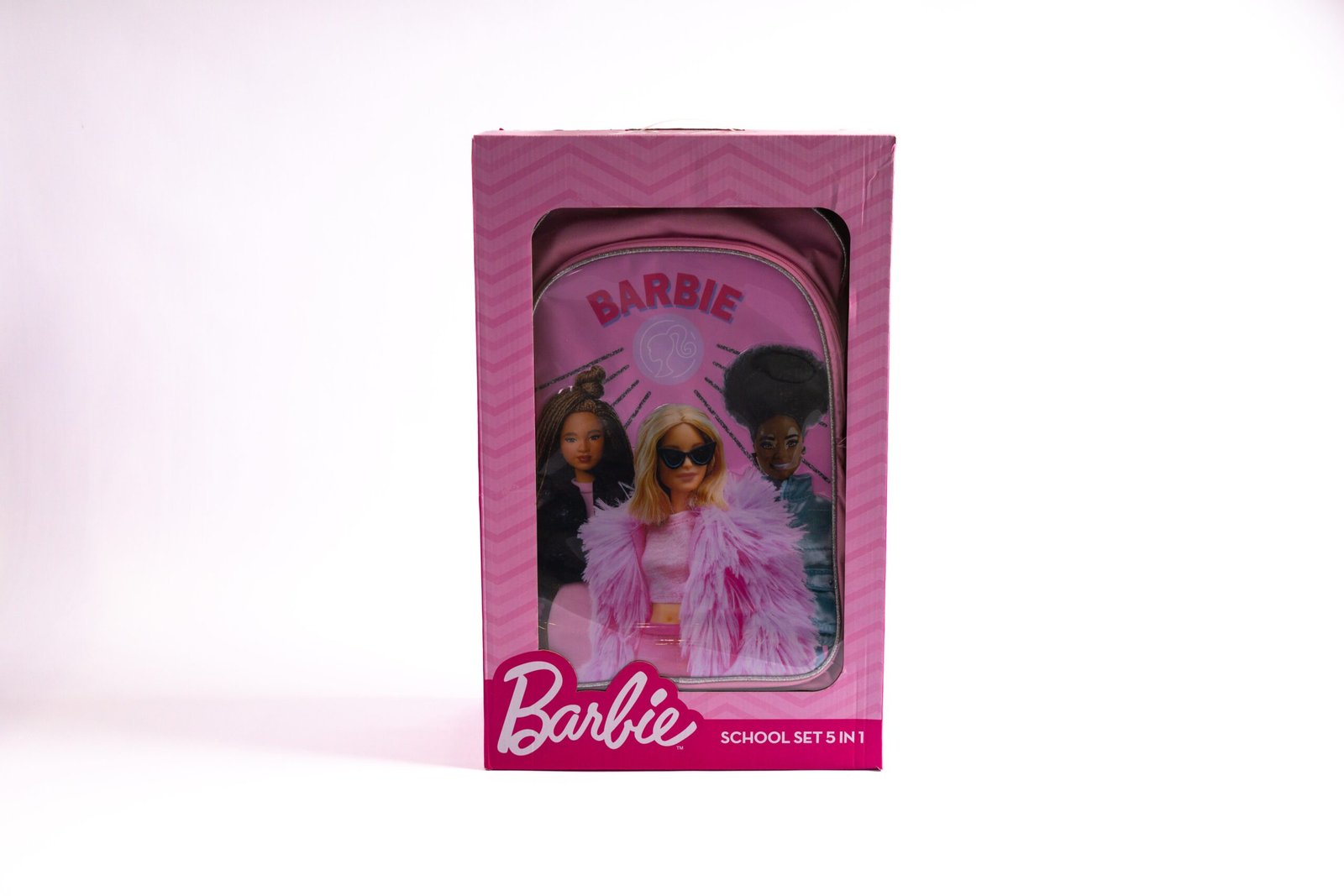 Barbie 18" Trolley Bag Set With Lunch Bag, Pencil Case, Water Bottle & Lunch Box – Pink