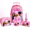 Barbie 18" Trolley Bag Set With Lunch Bag, Pencil Case, Water Bottle & Lunch Box – Pink