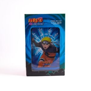 Naruto 18" Trolley Bag Set With Lunch Bag, Pencil Case, Water Bottle & Lunch Box – Blue
