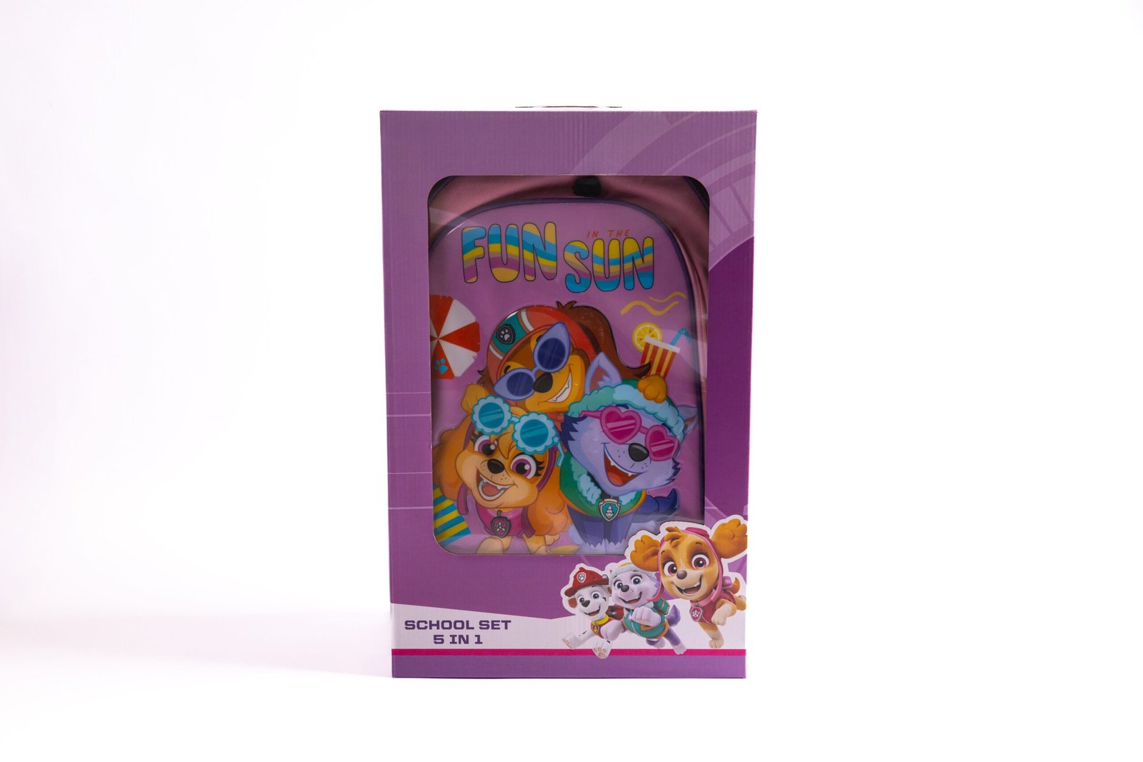 Paw Patrol 18" Trolley Bag Set With Lunch Bag, Pencil Case, Water Bottle & Lunch Box – Multicolor