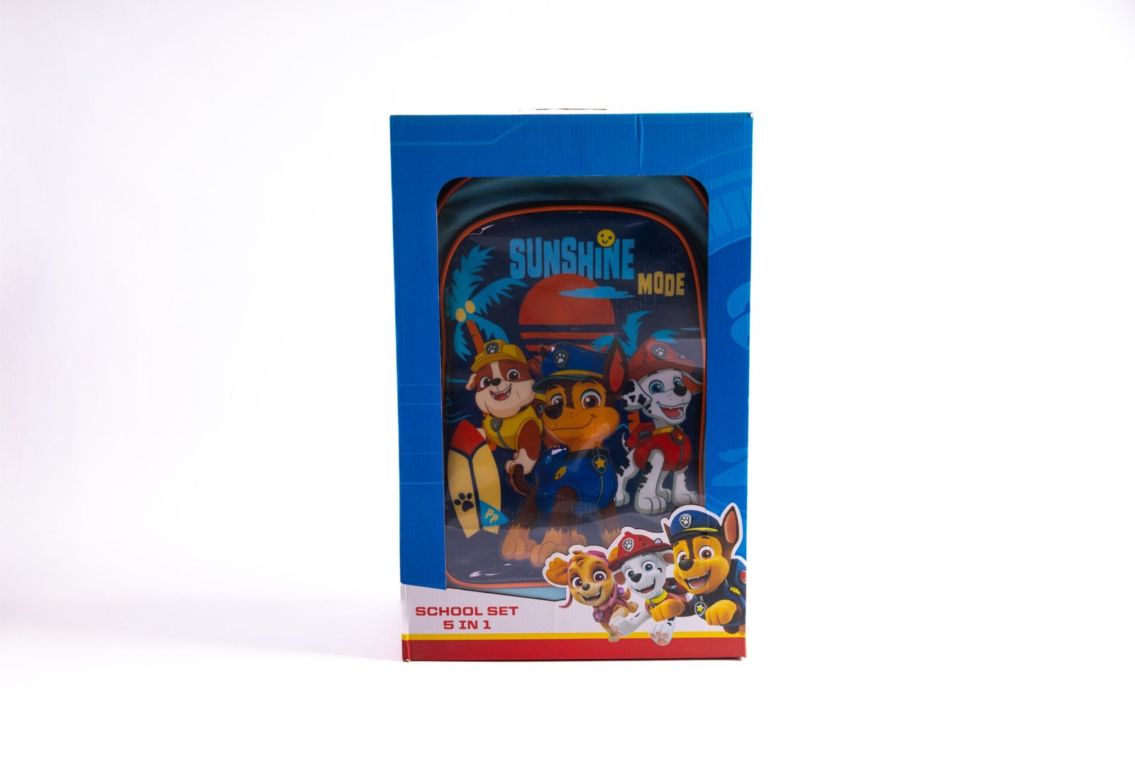 Paw Patrol 18" Trolley School Bag Set With Lunch Bag, Pencil Case, Water Bottle & Lunch Box – Multicolor