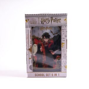 Harry Potter 18-Inch Trolley Bag Set With Lunch Bag, Pencil Case, Water Bottle & Lunch Box – Dark Grey