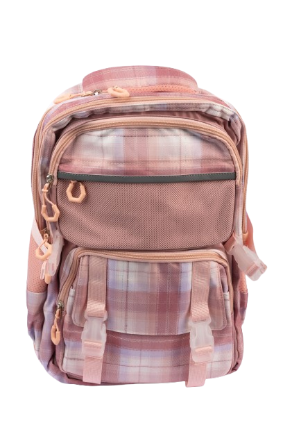 Cocobee Backpack With Adjustable Straps, Zipper Closure & Side Bottle Pocket, 15 Inches, (5 Years+)  – Pink