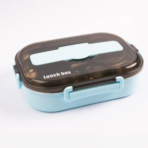 Cocobee Kids Oval Lunch Box  | Non-Toxic, Food-Grade,  Design – Blue