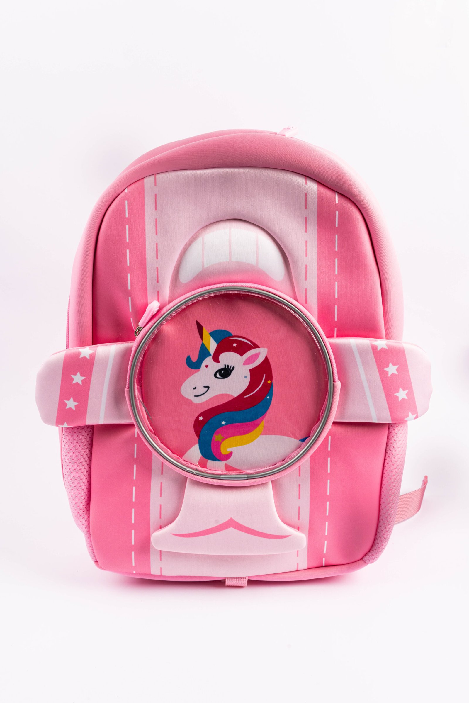 Cocobee Aeroplane Style Unicorn Printed Backpack For Girls – Pink
