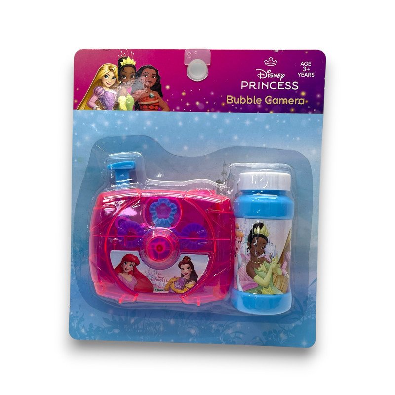 Disney Princess Bubble Machine with Bubble Solution – Outdoor Toy for Kids- Multicolor