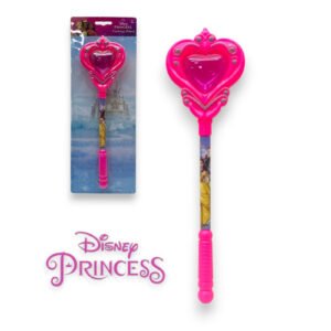 Disney Princess Magic Wand for Girls – Flashing Light Up Toy with Heart Top – Princess Dress Up Pretend Play Accessory-Pink