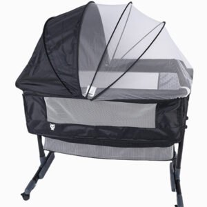 Kikibebe Lightweight Travel Stroller – Baby Toddler Pushchair with Trolley Handle, Waterproof – Grey