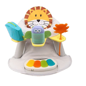 Kikibebe 2-In-1 Baby Fitness Dining Chair With Piano – Multicolor