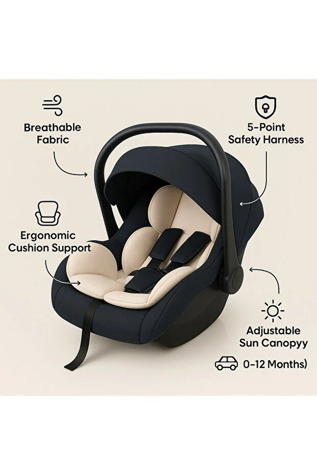 Kikibebe Ultra Comfortable Car Seat For Ages 9 Months To 12 Years Black Kikibebe Ultra Comfortable Car Seat For Ages 9 Months To 12 Years Black