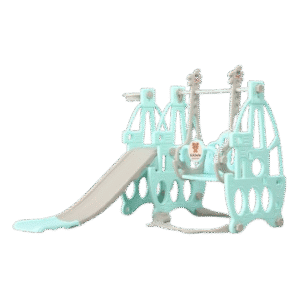 Kikibebe 3-In-1 Multi-Function Baby Slide & Swing – For Ages 1-6, Indoor Use – Mint Green