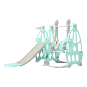 kikibebe-3-in-1-multi-function-baby-slide-swing-for-ages-1-6-indoor-use-mint-green