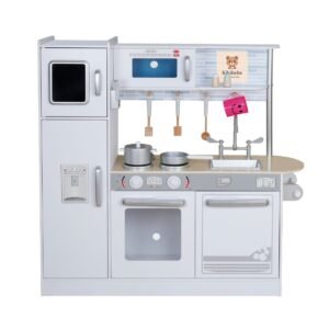 kikibebe wooden luminous simulation cooker set water sound cooking playset for kids multicolor