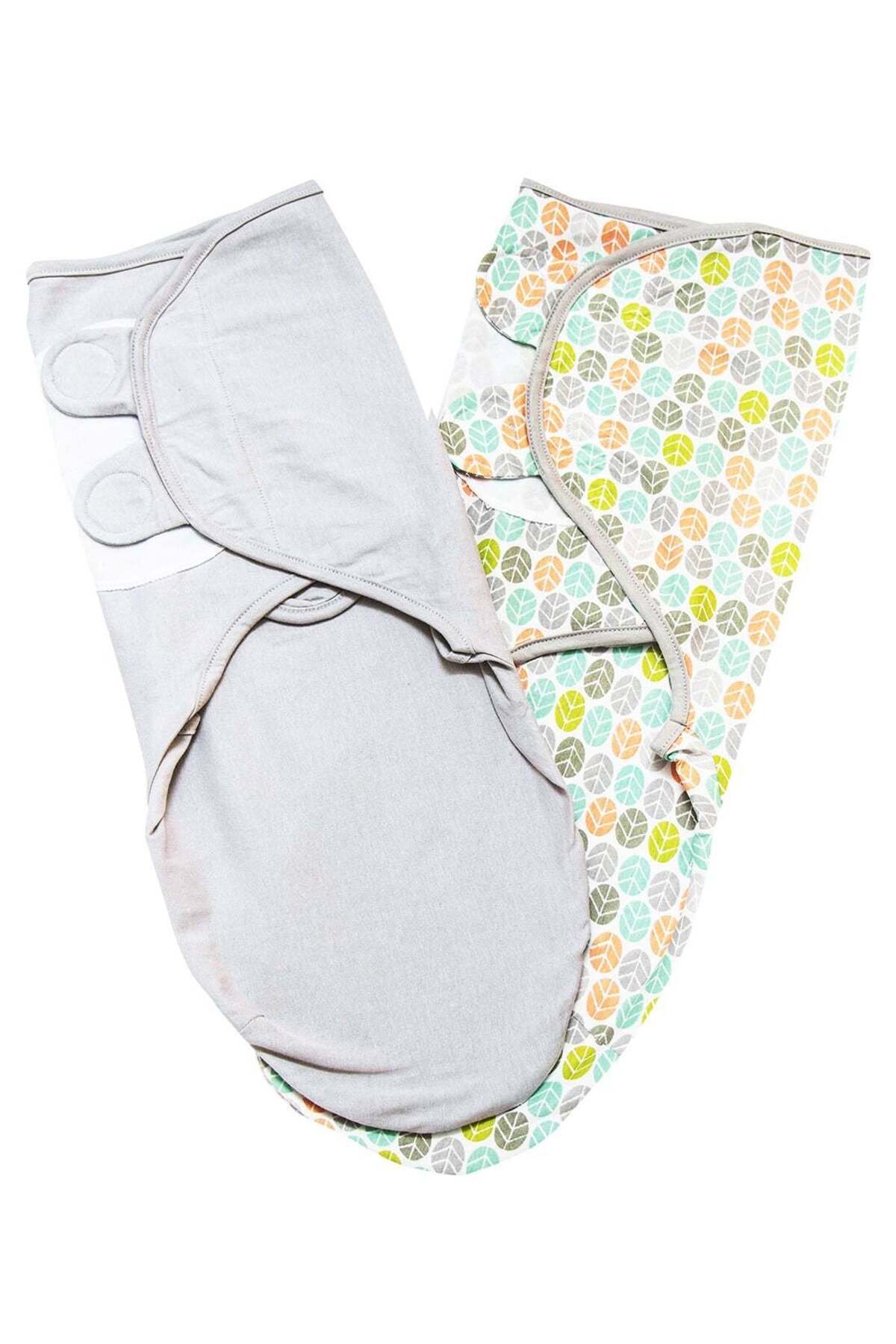 MOON Organic Swaddler pack of 2 - Grey 1 MOON Organic Swaddler pack of 2 - Grey