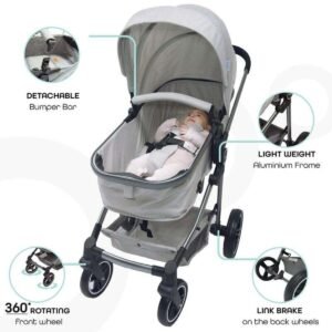 MOON Pro - 2 in 1 Stroller - Grey