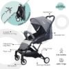 عربة أطفال MOON Travel-Lite - عربة أطفال محمولة، رمادي متوسط