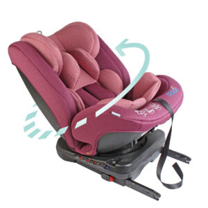 MOON Rover -Baby/Infant Car seat Group:(0+,1,2,3) (0-12 years) 360° Rotate - Pink