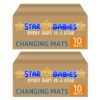STAR BABiES Pink Disposable Changing Mat Pack of 10 - Buy one Get one Free