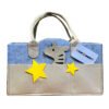 STAR BABiES Caddy Diaper bag organizer - Khaki New - Zebra Design