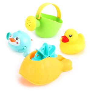MOON Baby Bath Toys – Mini Floating Duck with Accessories