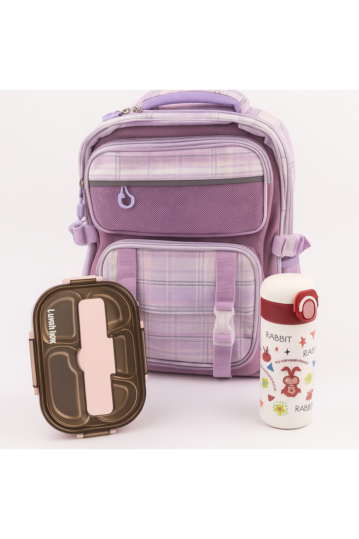 COCOBEE 15-Inch Kids Backpack with Adjustable Straps & Side Bottle Pocket – Purple + Kids Oval Lunch Box + Stainless Steel Water Bottle – Leakproof, 500ml 1 COCOBEE 15-Inch Kids Backpack with Adjustable Straps & Side Bottle Pocket – Purple + Kids Oval Lunch Box + Stainless Steel Water Bottle – Leakproof, 500ml
