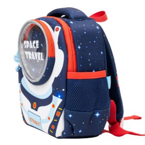MOON Kids Backpack – Comfy 3D Design,Padded Straps, Waterproof-Perfect for Preschool, Nursery, Snacks & Lunchbox-Space Adventure