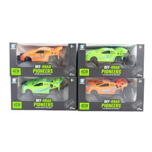 1:43 Scale 4 Channel Remote Control Car Off-Road RC Toy Vehicle with Handheld Controller, High Speed Mini Racing Car for Kids Indoor Outdoor Play, Durable Plastic RC Car Toy Gift for Boys and Girls