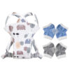 STAR BABiES Disposable Bibs Animal White - Pack of 20