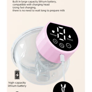 Electric Breast Pump With 3 Modes 10 Levels | Hands-Free, Rechargeable, Wearable, Portable - Massage And Breastfeeding Pumping Mode, Smart LED Display