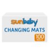 Sunbaby Disposable Changing Mats 100 Pcs - Blue