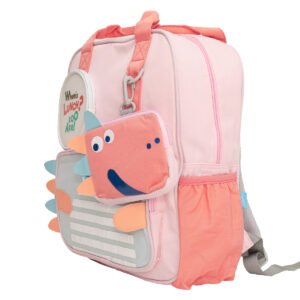 MOON Kids Backpack – Comfy 3D Design,Padded Straps, Waterproof-Perfect for Preschool, Nursery, Snacks & Lunchbox-Pink