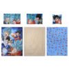 Dragon Ball 5-In-1 Comforter Set, Brushed Microfiber With Polyester Shell – Blue –