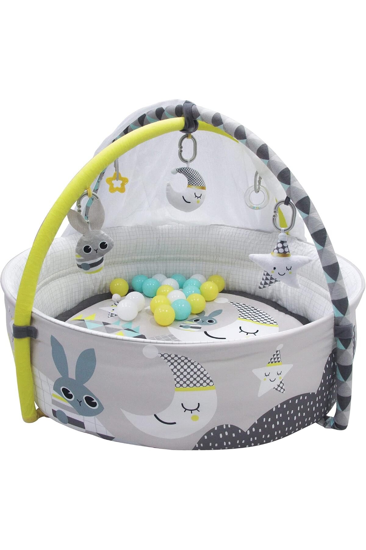 MOON A good night baby pool mat with mosquito net + 20 pcs balls, Om+, Baby playmat & Activity Gym 1 MOON A good night baby pool mat with mosquito net + 20 pcs balls, Om+, Baby playmat & Activity Gym