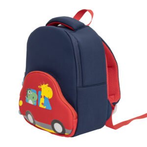 MOON Kids Backpack  – Comfy 3D Design,Padded Straps, Waterproof-Perfect for Preschool, Nursery, Snacks & Lunchbox-Car