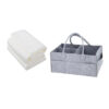 STAR BABiES - Caddy Diaper Bag Organizer & Disposable Towel 3pcs - Grey