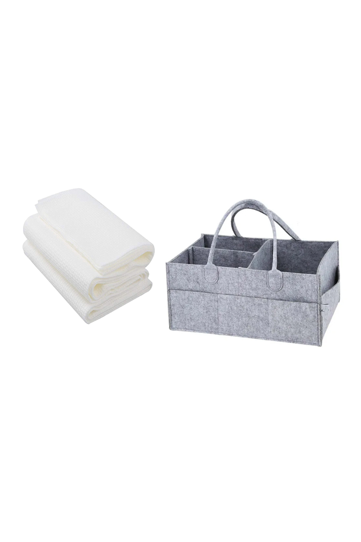 STAR BABiES - Caddy Diaper Bag Organizer & Disposable Towel 3pcs - Grey 1 STAR BABiES - Caddy Diaper Bag Organizer & Disposable Towel 3pcs - Grey