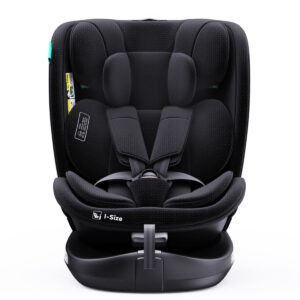 MOON Gyro Pro i-Size 360° Rotating Car Seat w/ ISOFIX for 40-150cm (Group 0+-1-2-3) 0m to 12Yr- ECE R129/E4 – Black