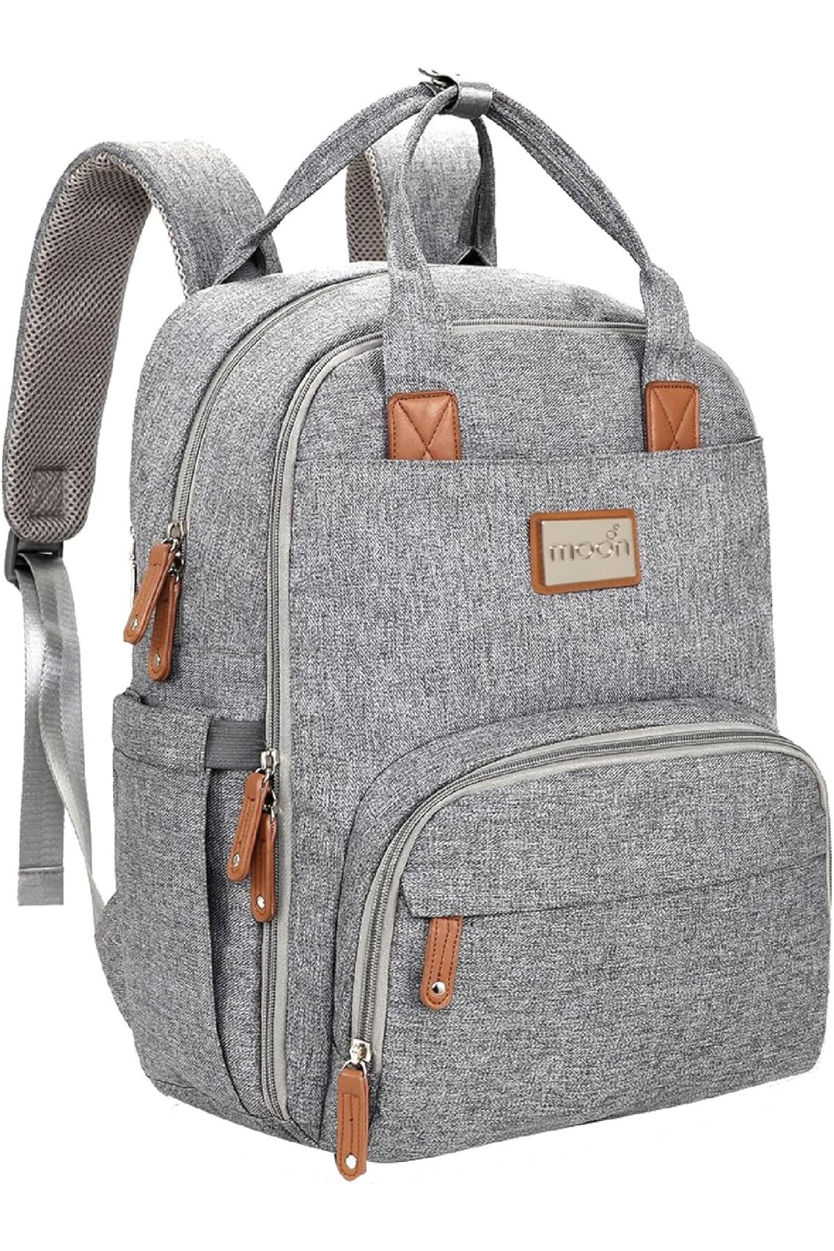 MOON KaryMe -Diaper Back pack- Grey 1 MOON KaryMe -Diaper Back pack- Grey