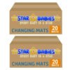 STAR BABiES - Pack of 20 Disposable Changing mats (45x60cm) Large, B1G1 - Blue