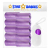 STAR BABiES - Pack of 10/150 Bags Scented Nappy Bag Lavender & Assorted Dispenser