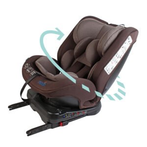 MOON Rover -Baby/Infant Car seat Group:(0+,1,2,3) (0-12 years) 360° Rotate  - Brown