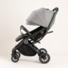 KIKIBEBE Lightweight Cabin Travel Stroller – Baby Toddler Pushchair with Trolley Handle, Waterproof – Grey
