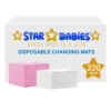 STAR BABiES - Disposable Changing mats (45x60cm) Large, Pack of 220 Assorted