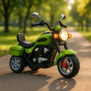 URBAN TOTS Sh Bike Battery Operated Small Bike For Kids With Forward & Reverse - Red, Green