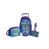 Bluey 16" Trolley Bag Set With Lunch Bag, Pencil Case, Water Bottle & Lunch Box – Blue