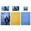 Batman 5-In-1 Bnb Comforter Set – Brushed Microfiber With Polyester Shell – Blue