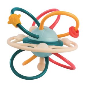 MOON Spinny Rattle and Teether Activity Ball, for Boy Girl- 6m+