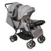 MOON Magnum Twin Stroller,Light grey