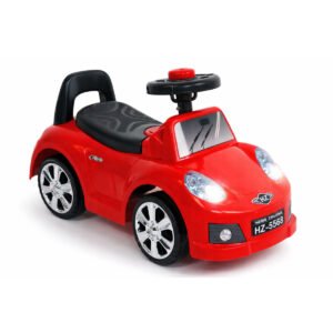 StarMarz Mini Rider Push Car – Durable Ride-On Toy with Steering Wheel, Backrest Support & Storage – Indoor/Outdoor Baby Walker Car for Kids (1–4 Years) – Red