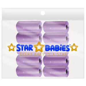 STAR BABiES - Scented Nappy Bag Pack of 10/150 Bags - Lavender